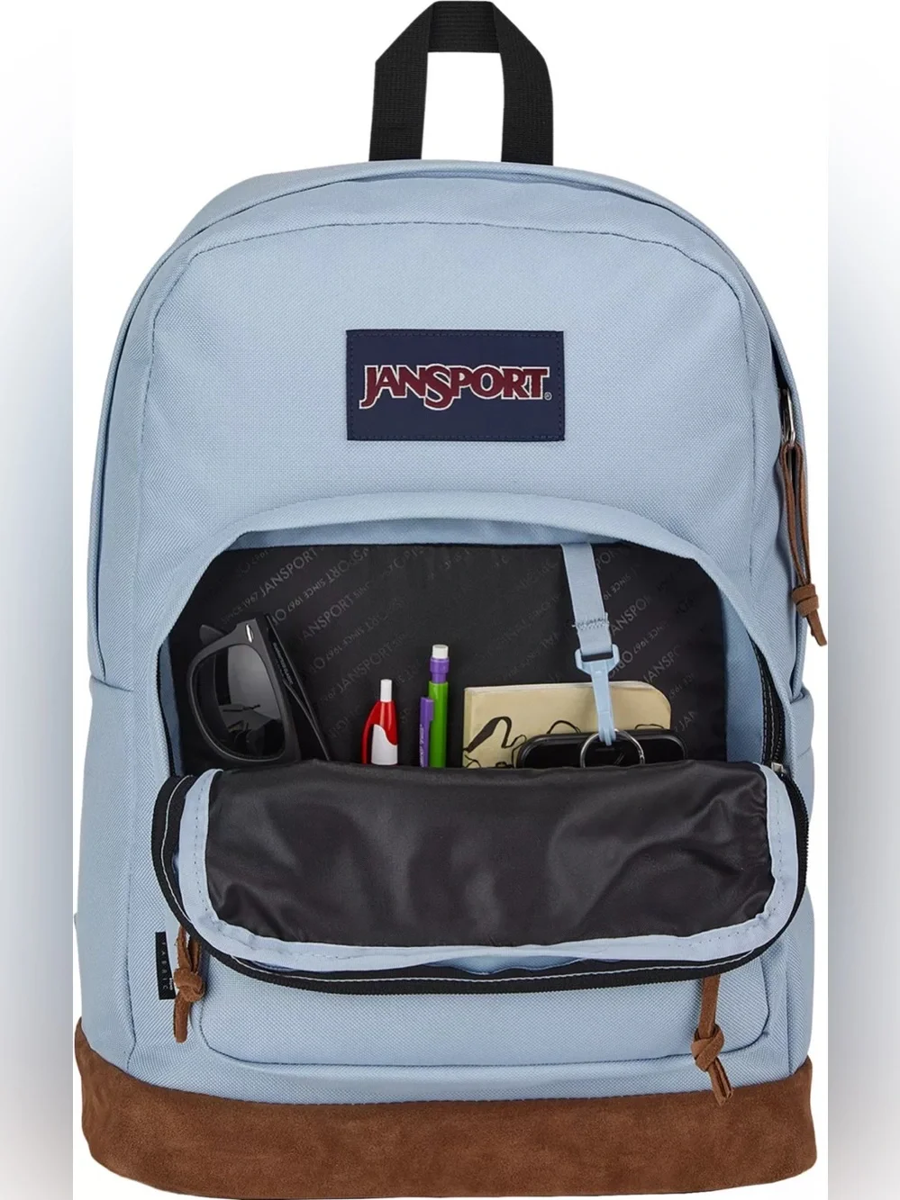 Jansport Blue Dusk Right Pack Backpack 15” Laptop Suede bottom